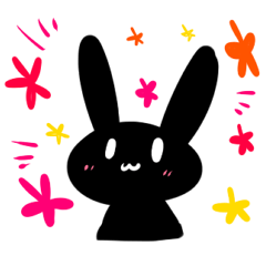黒うさぎちゃんがわいわいするスタンプ - LINE スタンプ | LINE STORE 黒うさぎちゃんがわいわいするスタンプ - LINE スタンプ | LINE STORE