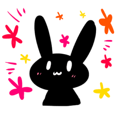 黒うさぎちゃんがわいわいするスタンプ Line スタンプ Line Store 黒うさぎちゃんがわいわいするスタンプ Line スタンプ Line Store