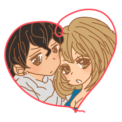 おんなのこたち カップル編 Line スタンプ Line Store