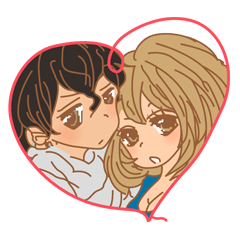Girls Couple in Love