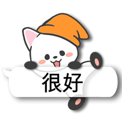 Cat wearing a hat(Taiwanese)