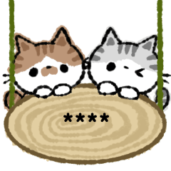 Cat and rabbit custom sticker
