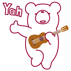 The bear. He plays an ukulele.