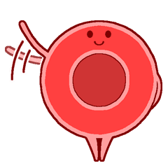 Mr Red Blood Cell Line Stickers Line Store Red blood cells have no nucleus, which means they _. mr red blood cell