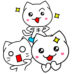 Tomo's Cute Cat White (English)