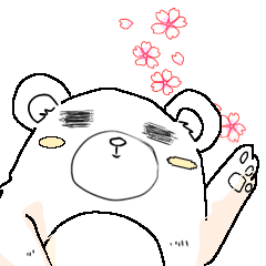 unique sticker (bear bird dog)