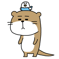 The otter which seem to feel heavy