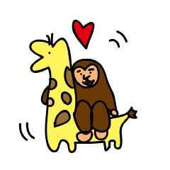 animal-zoo!Gorilla-san and Giraffe-san