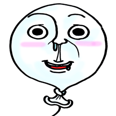 linteresting face balloon