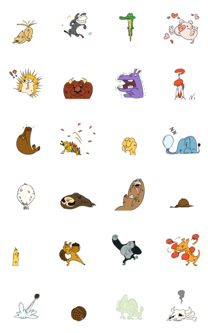 スタンプ無料get おかしな動物たちのスタンプ Stampick スタンピック