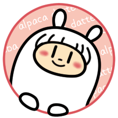 Alpaca sticker that kawai worked