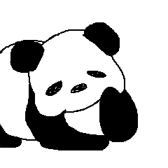 Languor likely panda Sticker