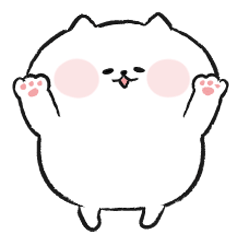 Marshmallow Cat - Mocchiri Neko -