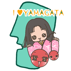 Yamagata-ken specialty Sticker