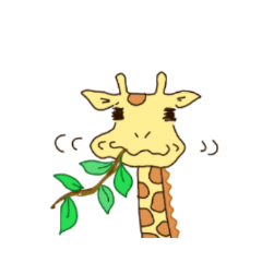 Life of cute giraffe.1st