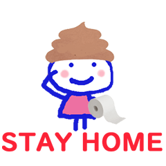 Sticker of STAY HOME