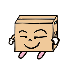 Mr. done good luck of a cardboard box