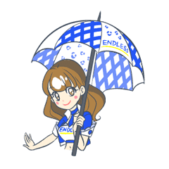 Endless Lady 15 Line Stickers Line Store
