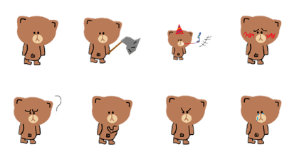 Bear cute simple