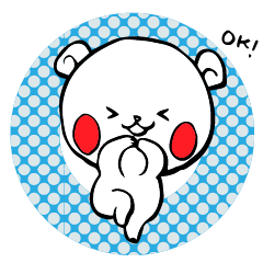 White bear Kumajirou happy days[English]