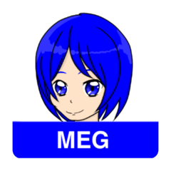 Meg  character stamp