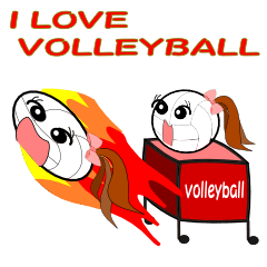 Sticker for volleyball club