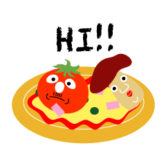 トマトとキノコ