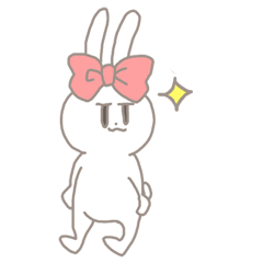 kawaii ribbon rabbit