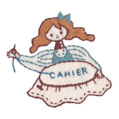 sticker of the embroidery life