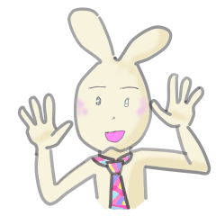 The rabbit of businessman