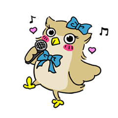 eared owl "mimi" 2 (illust)
