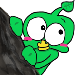 Cute green alien!