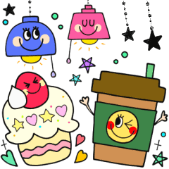 大人かわいい ビビッドスタンプ3 Line スタンプ Line Store