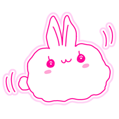 Fluffy rabbit "Honoka"