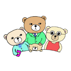 Daily life of the bear Family