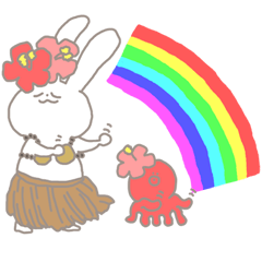 kawaii ribbon rabbit-summer!!-