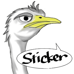 ostrich-Sticker2