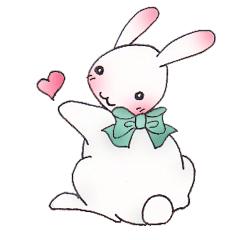 Happy white rabbit life