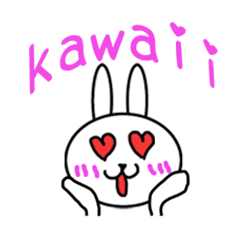 Girls of kawaii rabbit