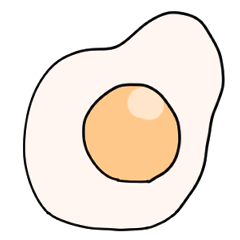 cute fried egg!
