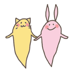 rabbit and cat ghost