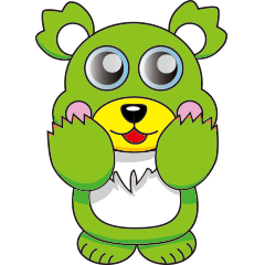 Green bear baby 2
