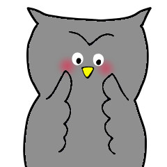 Icon-style owl
