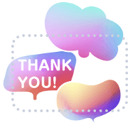 Gradient speech bubble