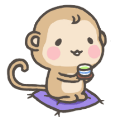 Sticker of monkey