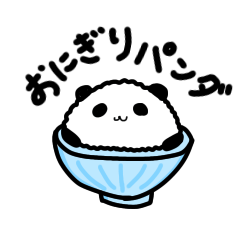 Japanese rice ball panda