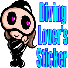 Diving lover's stickers