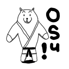 Karate White Bear