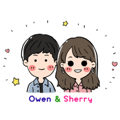 Owen & Sherry → Q版貼圖