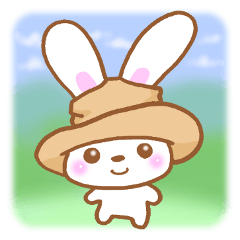 Rabbit and hat